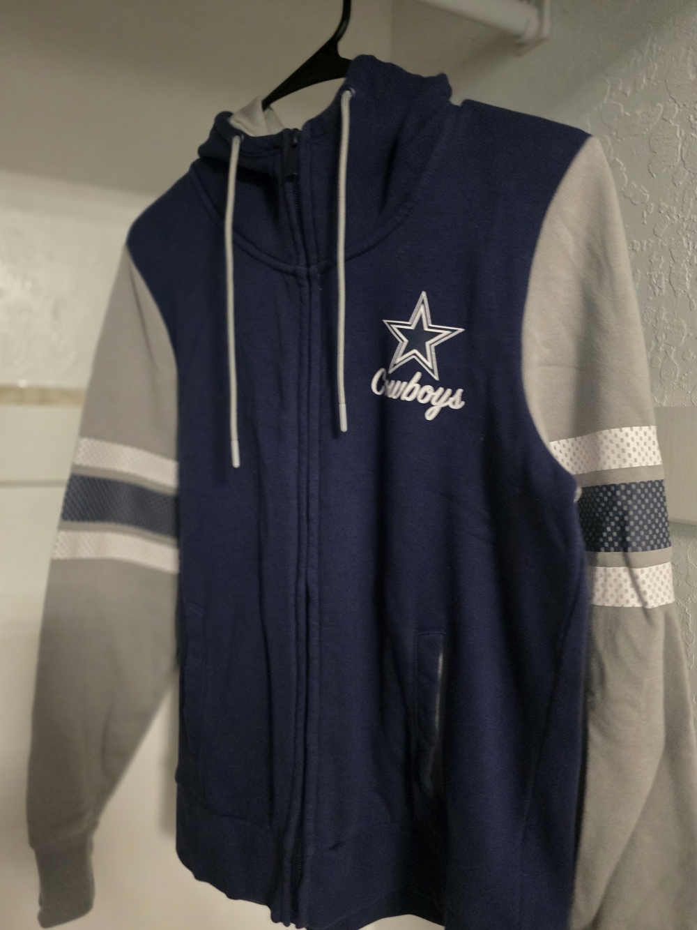 Fanatics Navy and Gray Dallas Cowboys Full-Zip Hoodie
